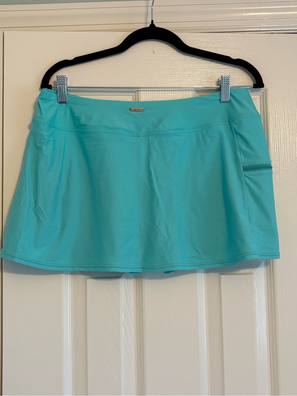 Sunsets Sporty Swim Skirt Aqua Medium - Picture 3 of 5